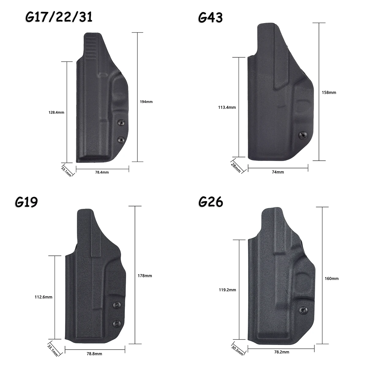 G43 кобура для пистолета iwb из - Фотография_2