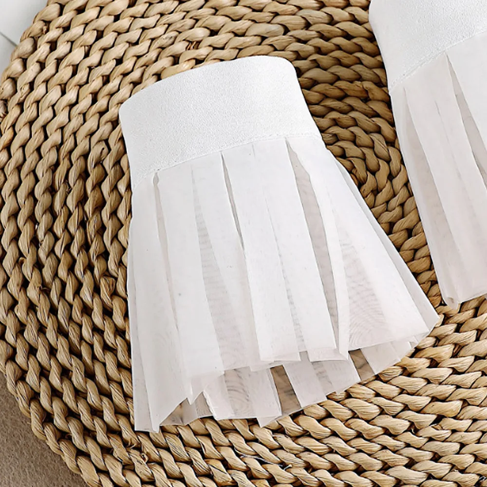 Плиссированные искусственные рукава с оборками - Фотография_6