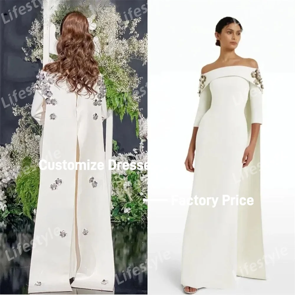 Вечернее платье по индивидуальному заказу с вырезом лодочкой и бисером - Фотография_3