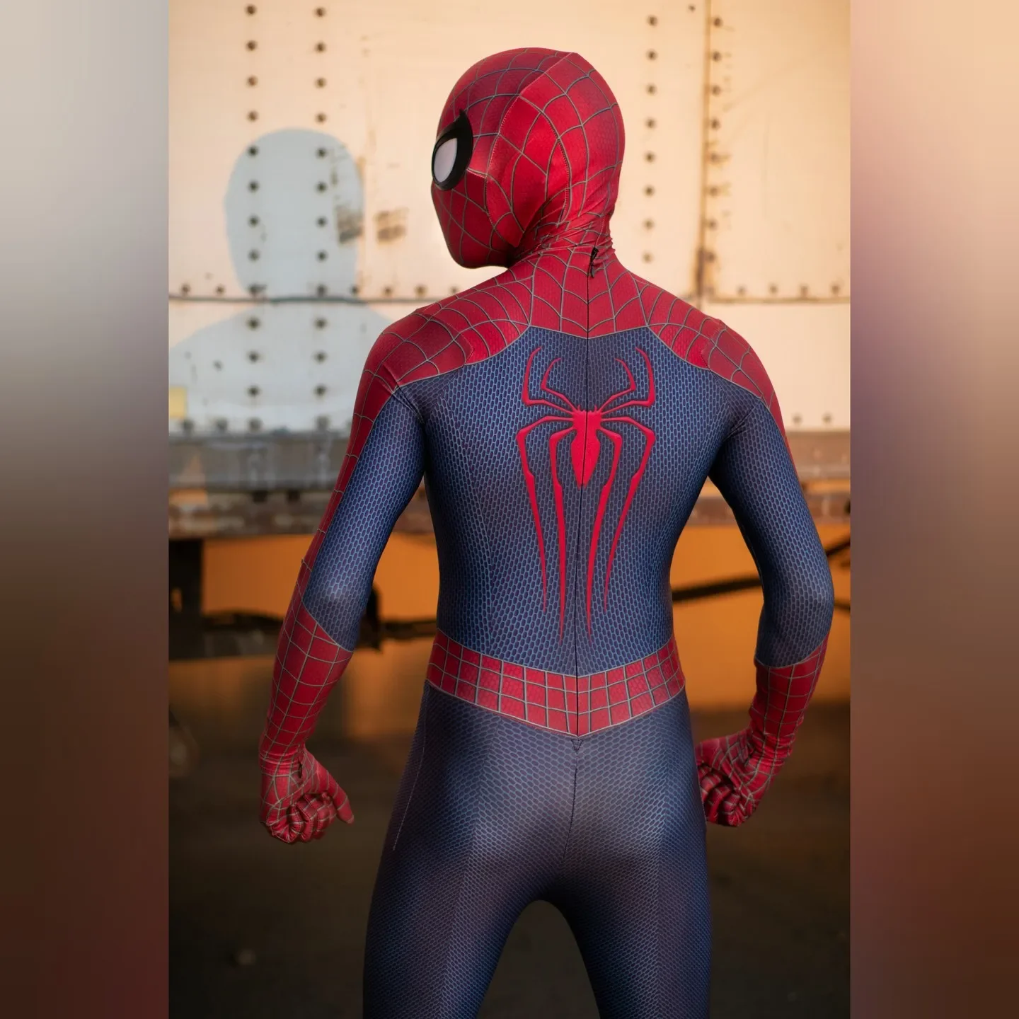 Хэллоуин мужчины tasm 2 паук косплей - Фотография_2