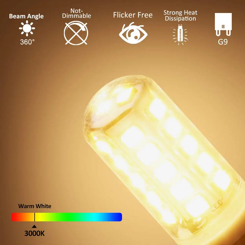 G9 светодиодная лампа 3w 5w 9w - Фотография_3