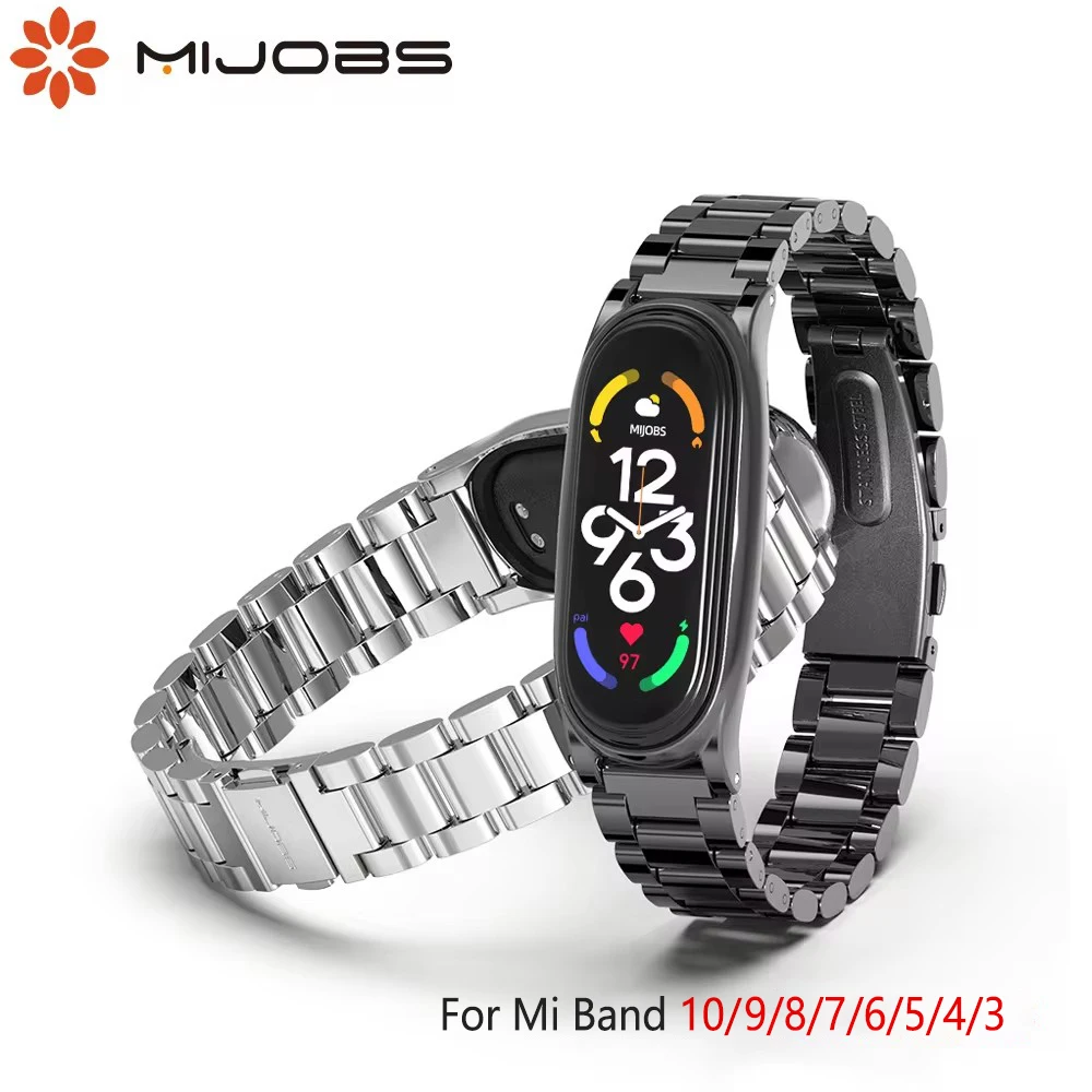 Металлический ремешок для mi band