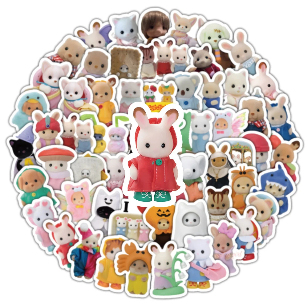 Милые детские наклейки sylvanian families - Фотография_3