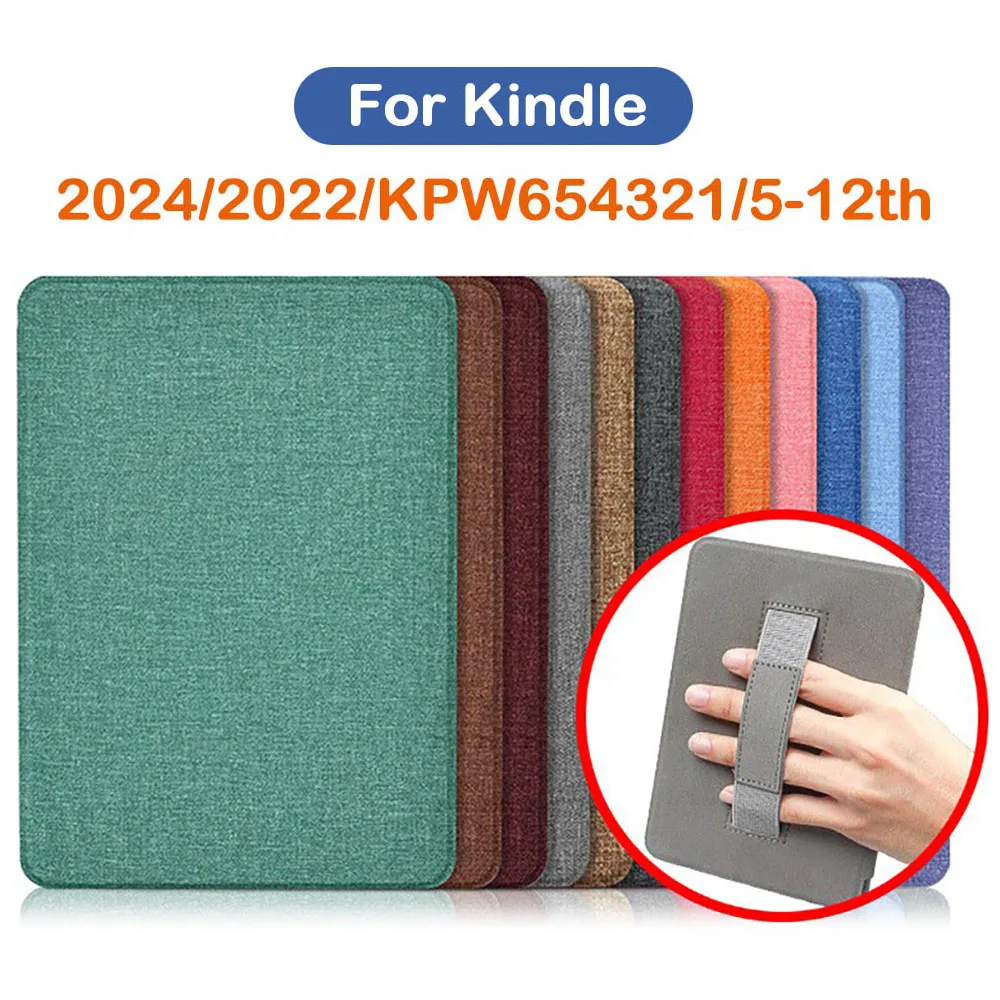 Чехол с ручкой для kindle paperwhite 2024 2022 2021 colorsoft 7 6