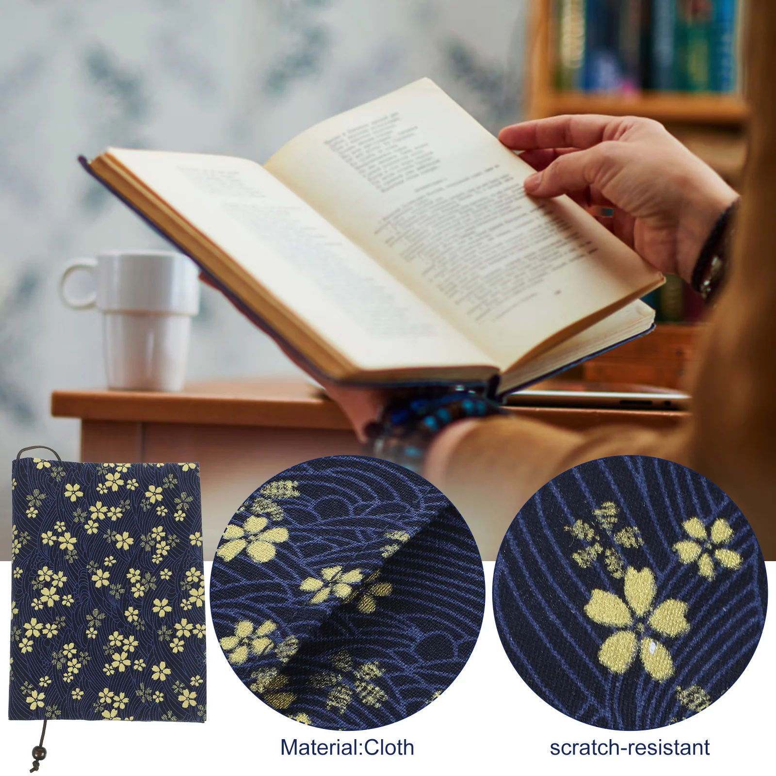 Тканевая обложка для книг формата а5 - Фотография_5