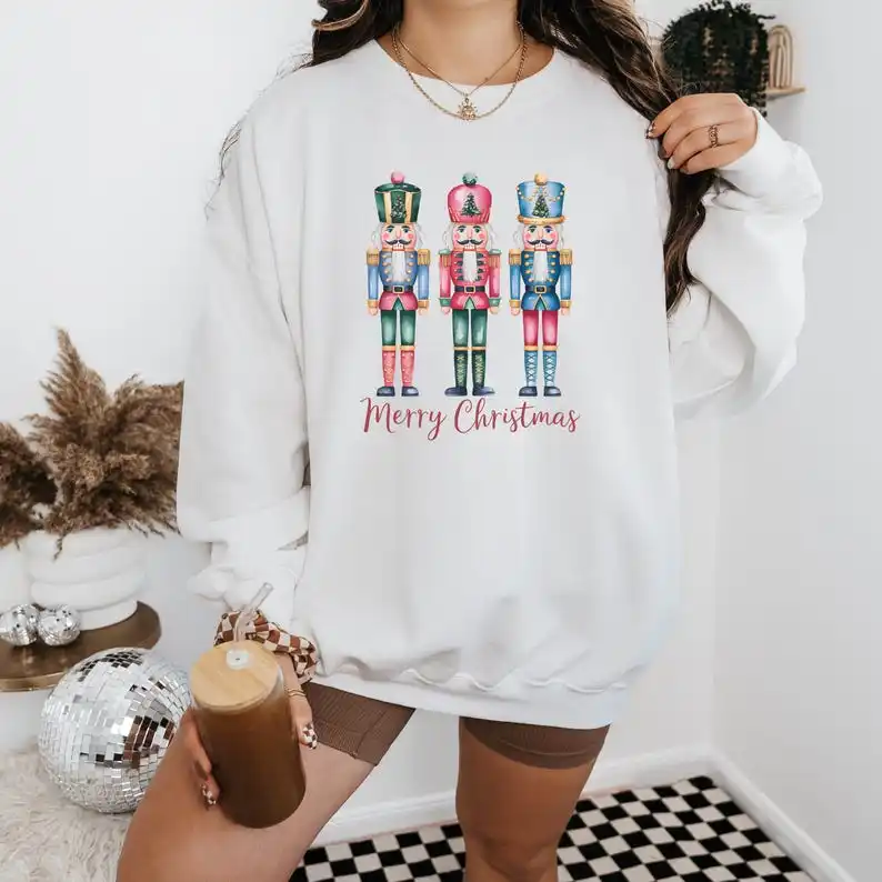 Милый рождественский свитшот «щелкунчик» - Фотография_4