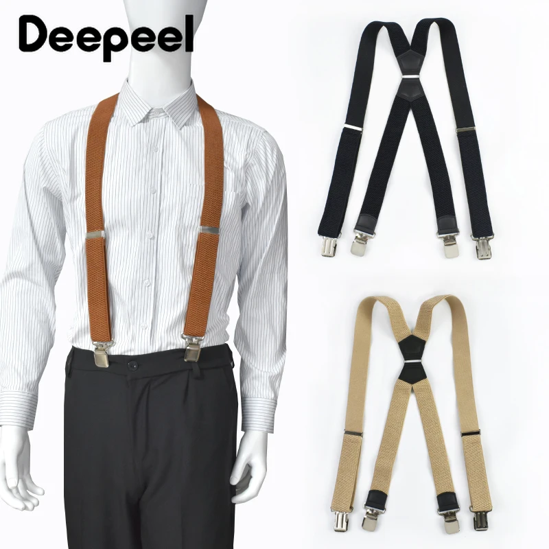 3,8*120 см, мужские подтяжки с 4 зажимами - Фотография_6