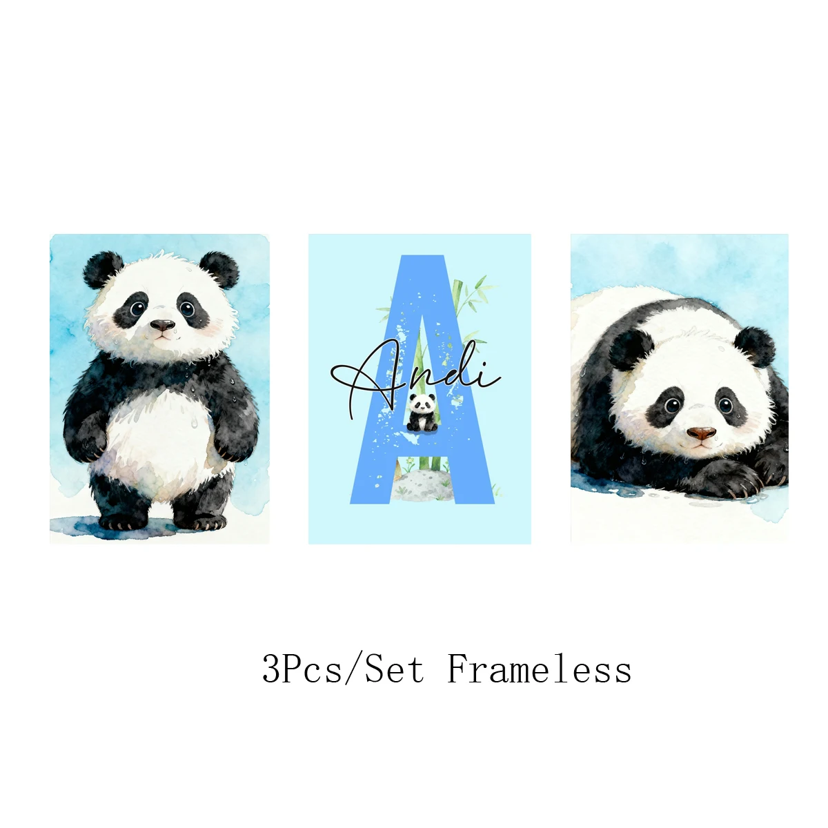 Персонализированные детские принты с пандой - Фотография_6