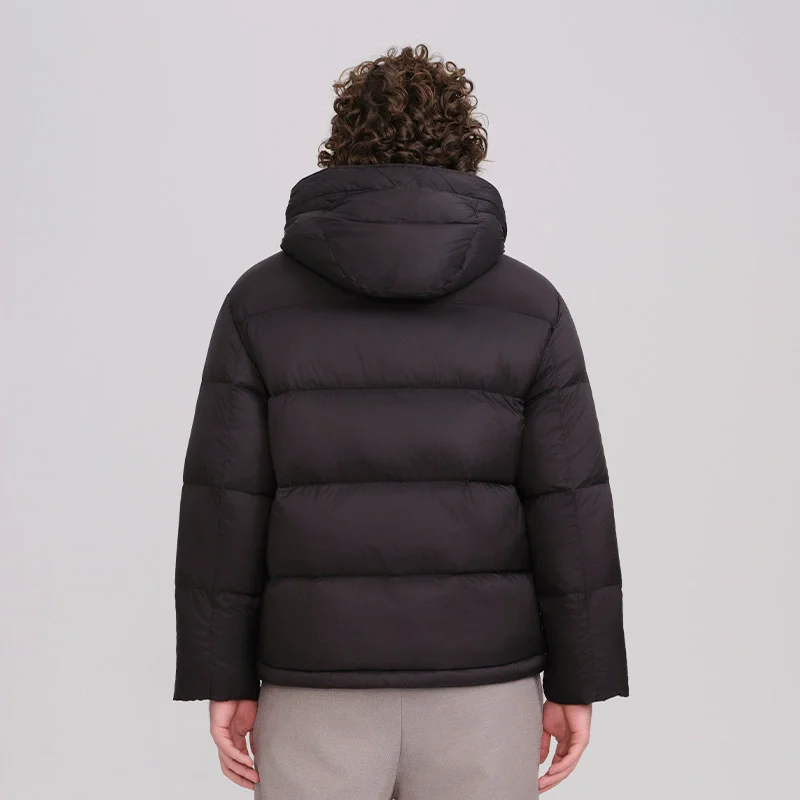 Мужская утолщенная зимняя куртка на белом утином пуху - Фотография_3