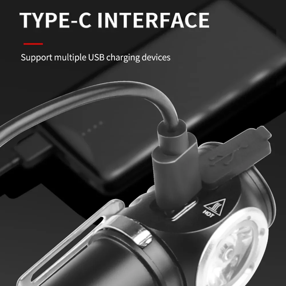 Мощный светодиодный налобный фонарь p8 type-c - Фотография_4