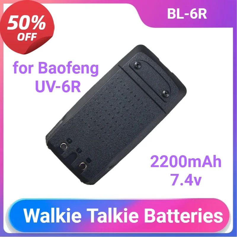 Аккумулятор bl-6r для двусторонней радиосвязи baofeng uv-6r ham