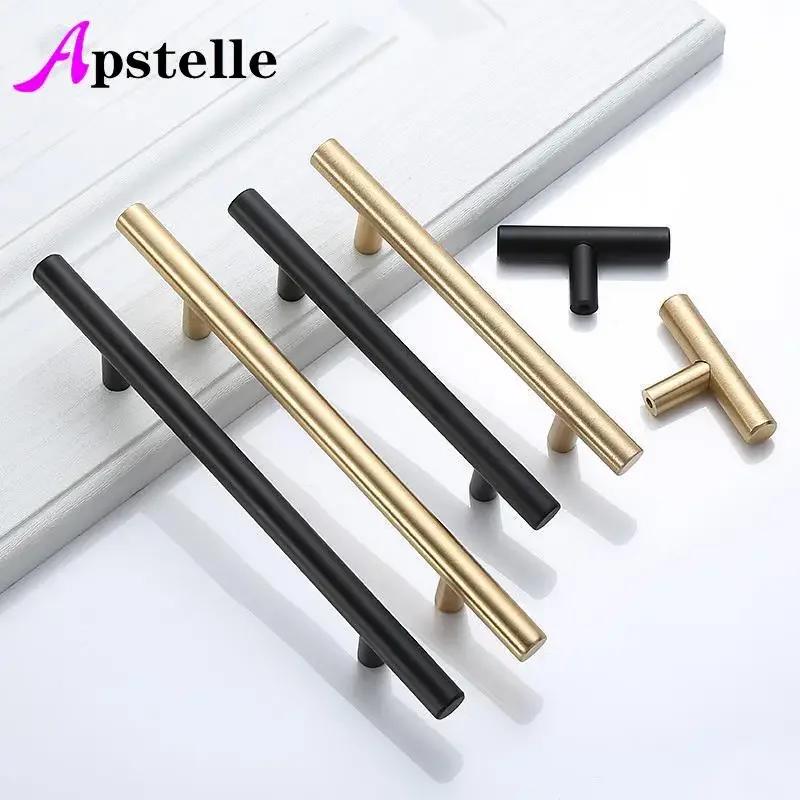 Apstelle черная золотая ручка для шкафа