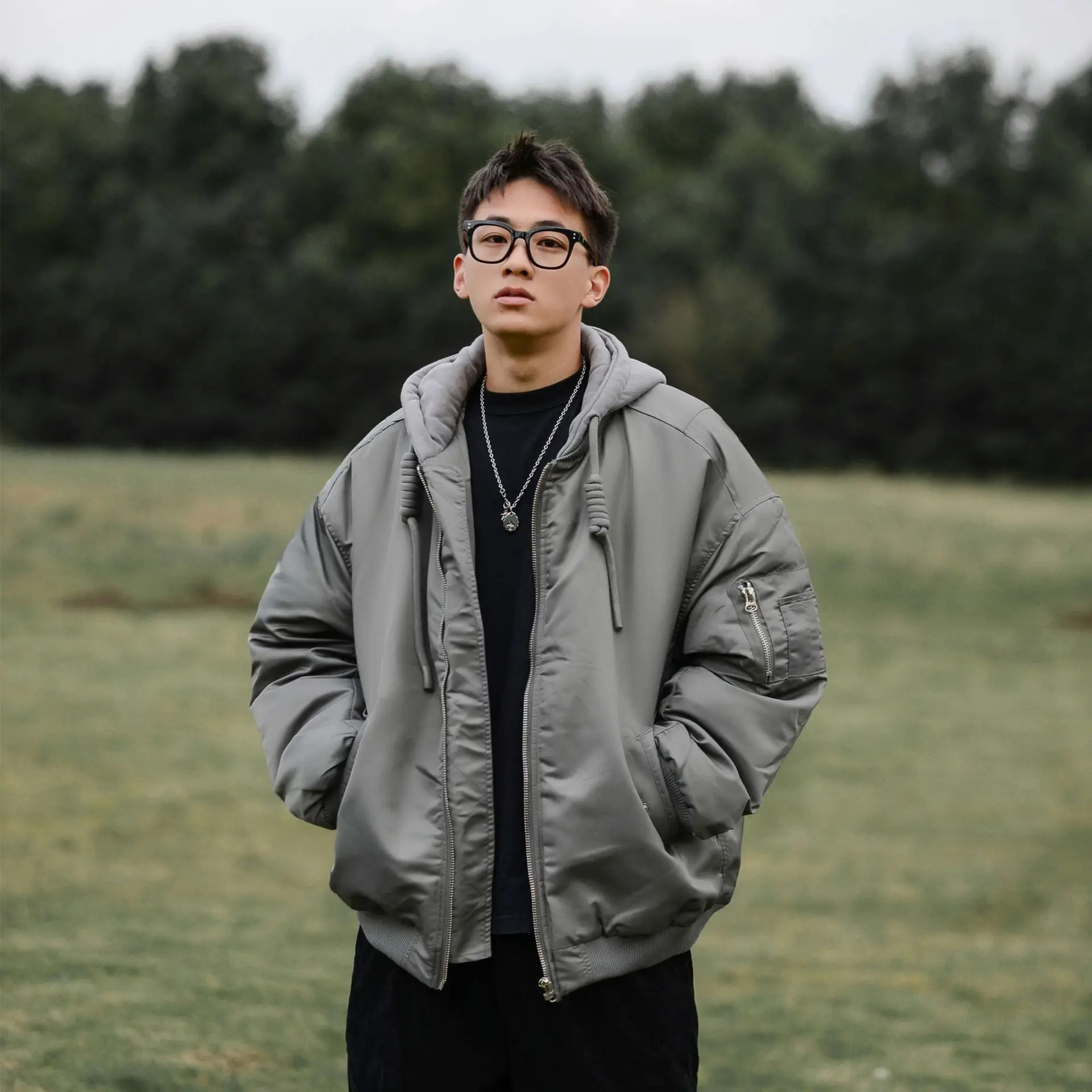 Зимняя американская уличная летная куртка