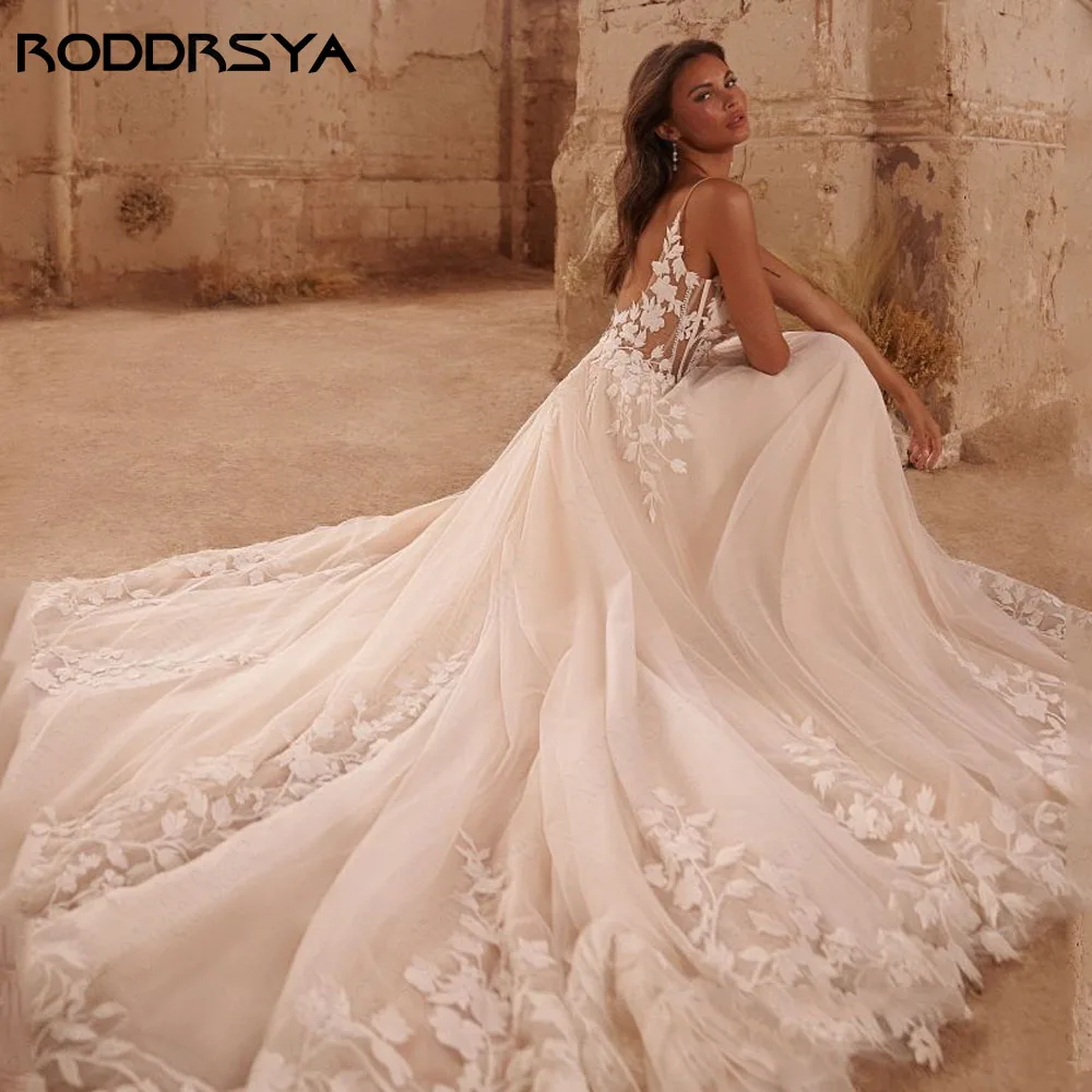 Женское свадебное платье на бретельках roddrsya - Фотография_4