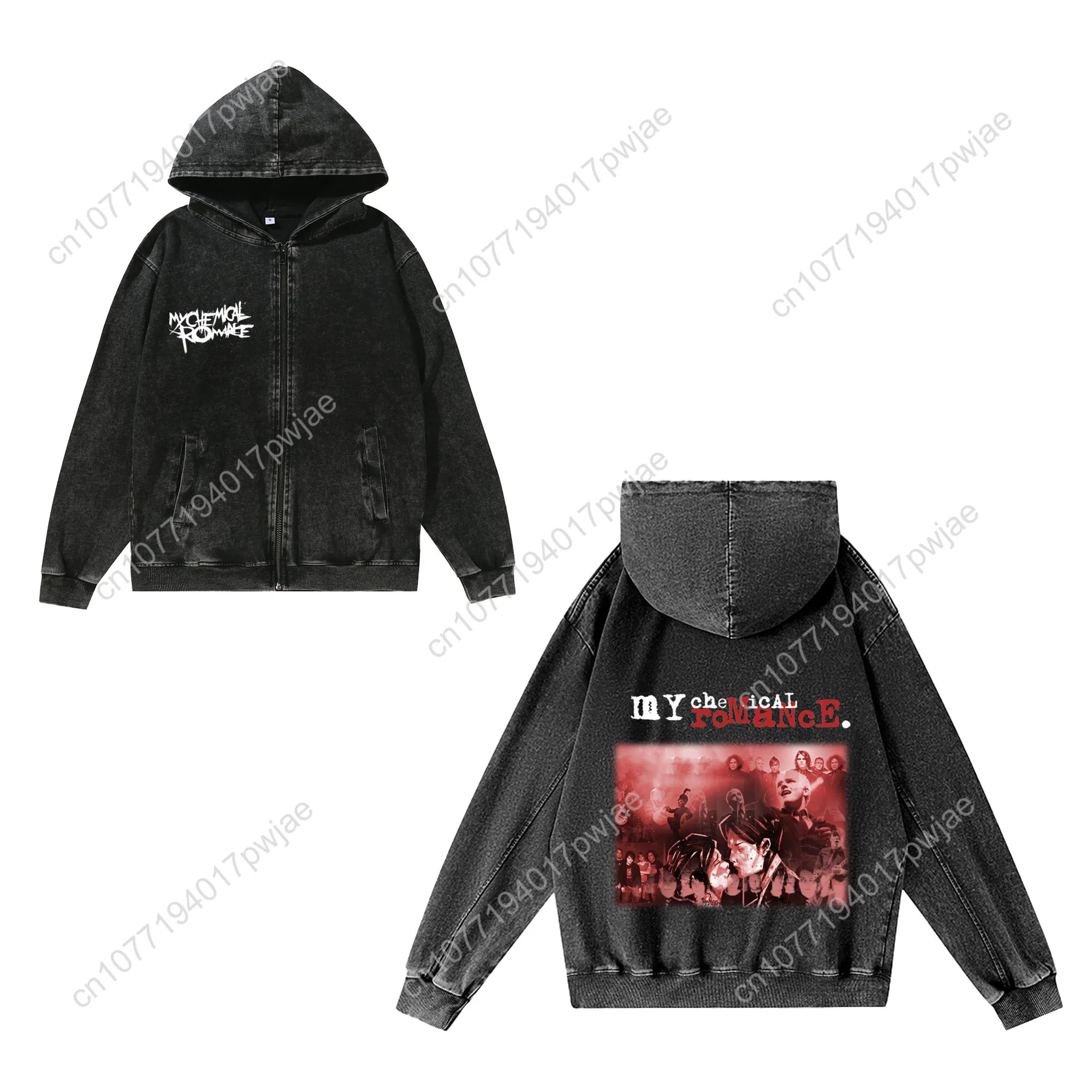 Толстовка на молнии my chemical romance mcr band для мужчин и женщин - Фотография_4