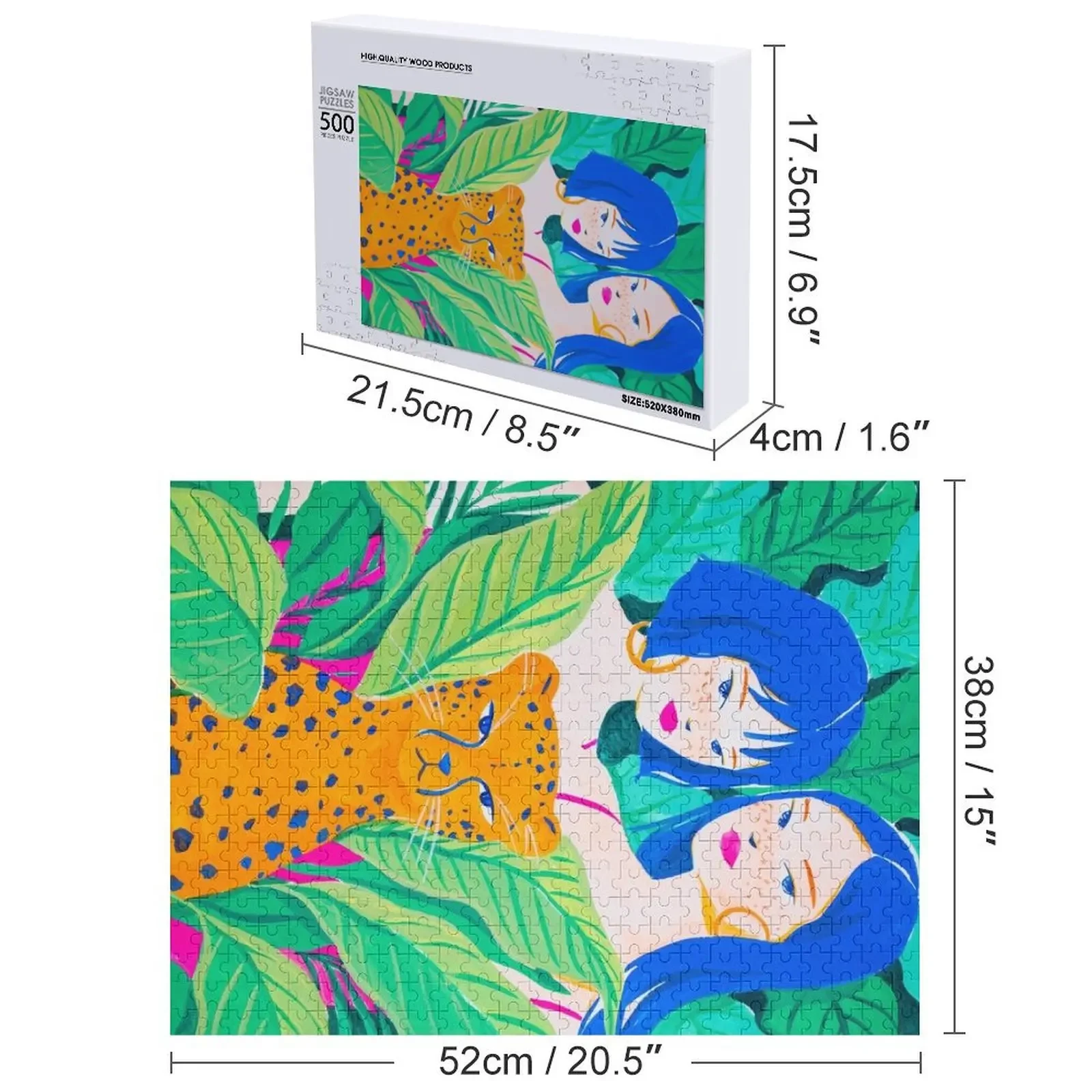 Пазл «друзья джунглей» деревянный - Фотография_4