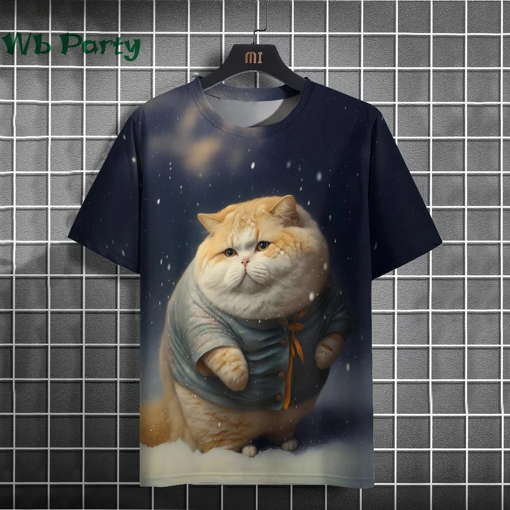 Футболки с принтом кота для мужчин - Фотография_6