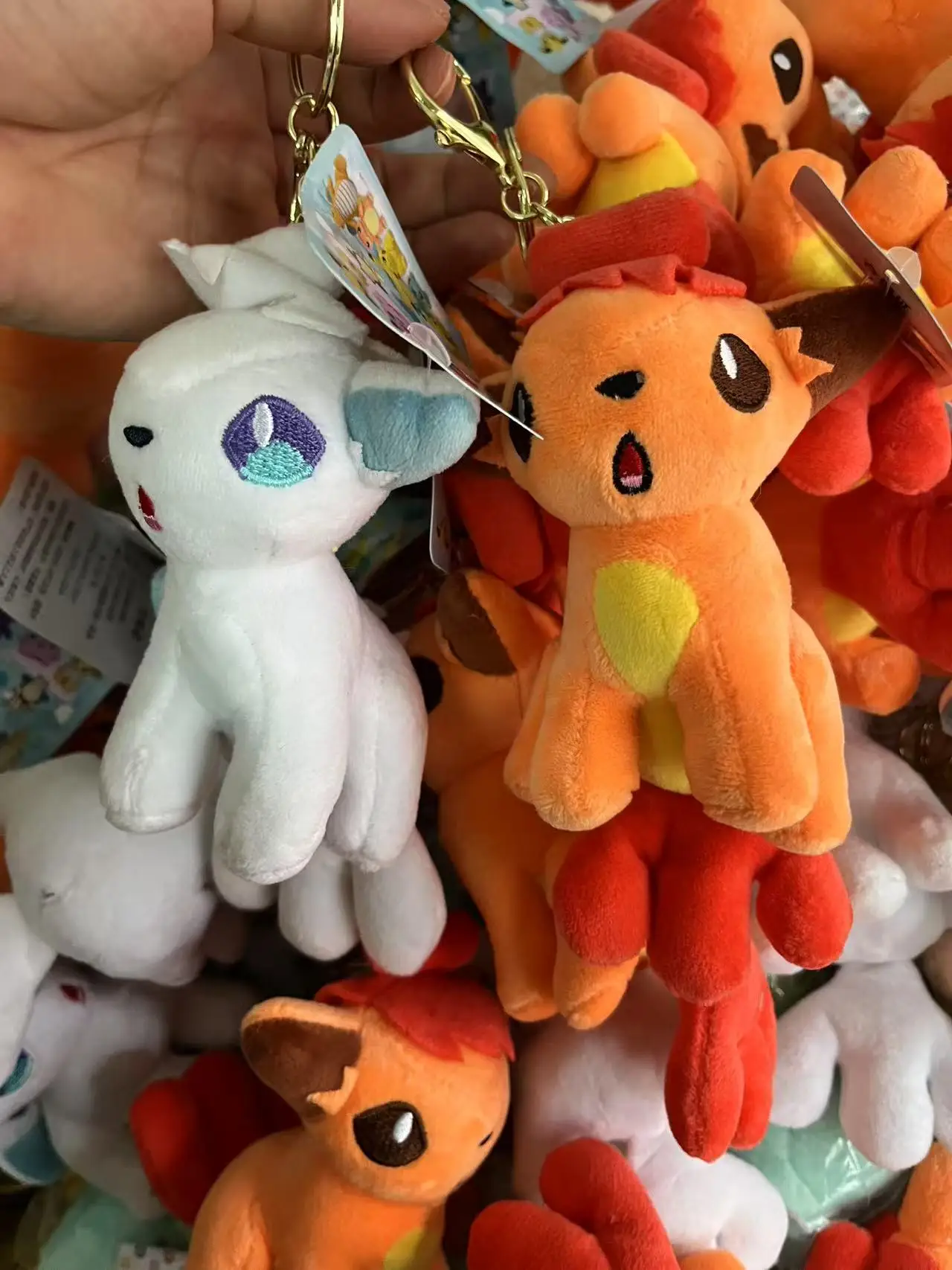 Плюшевые игрушки pokemon 13 см alolan vulpix ice vulpix