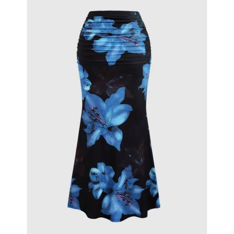 Женская плиссированная юбка трапециевидной формы - Фотография_3