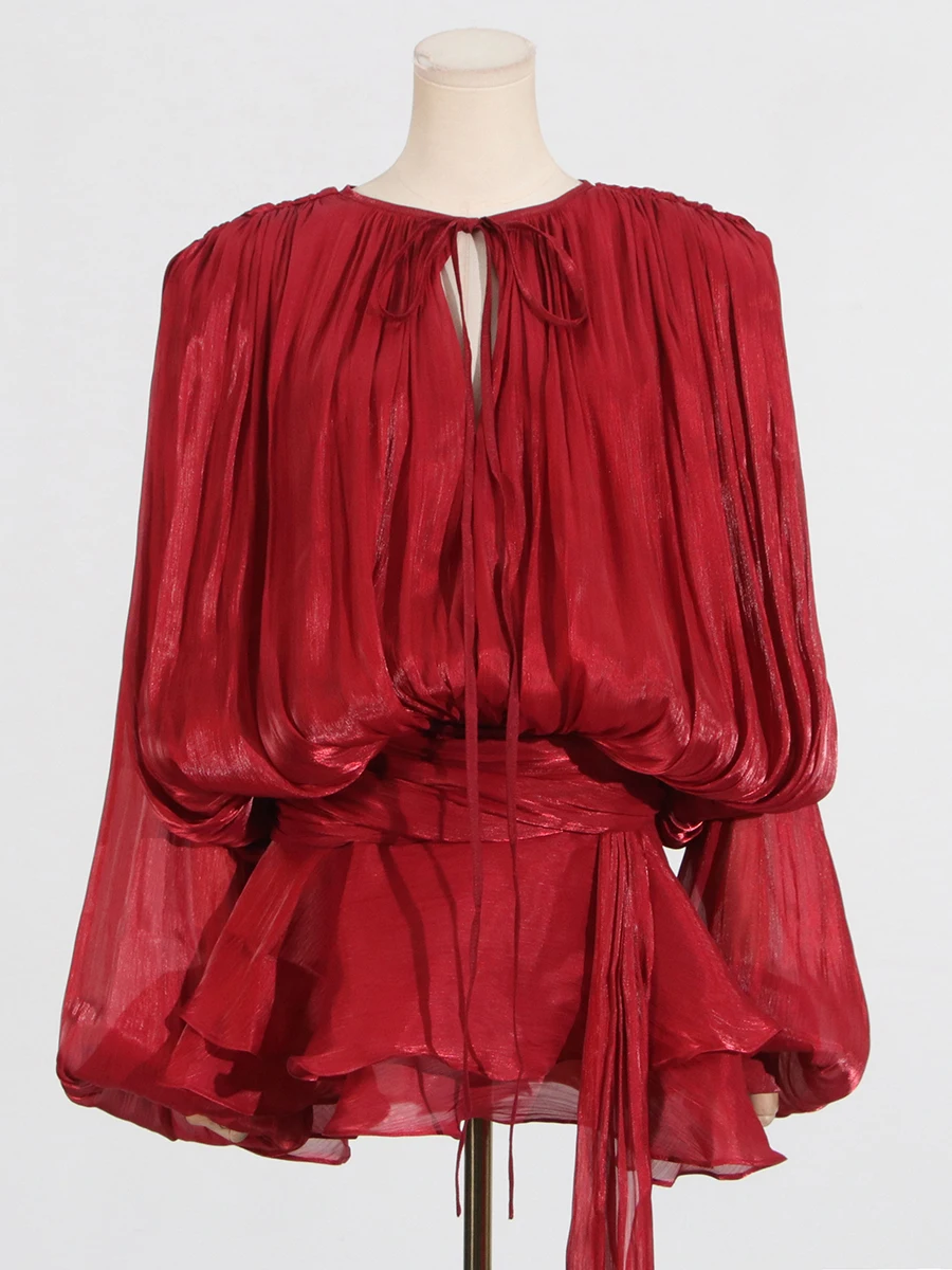 Galcaur однотонные свободные платья - Фотография_5