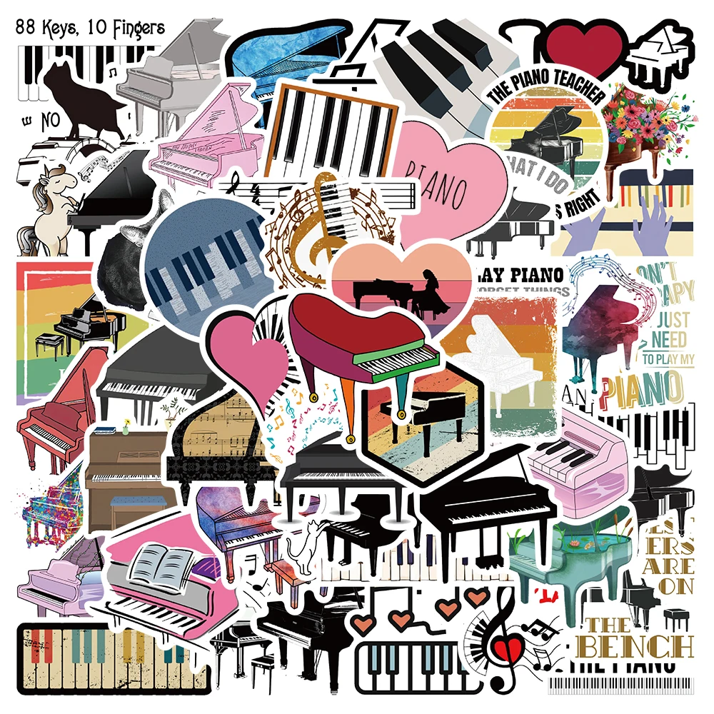 Музыкальные наклейки для пианино - Фотография_2
