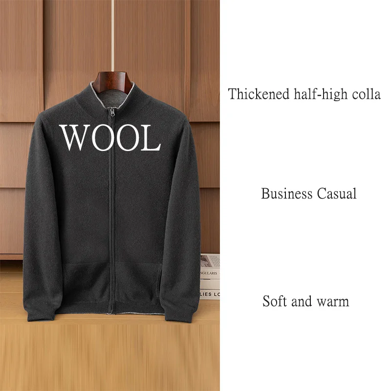 100% чистая шерсть мужской осени и зимы новый автомобиль digan - Фотография_2