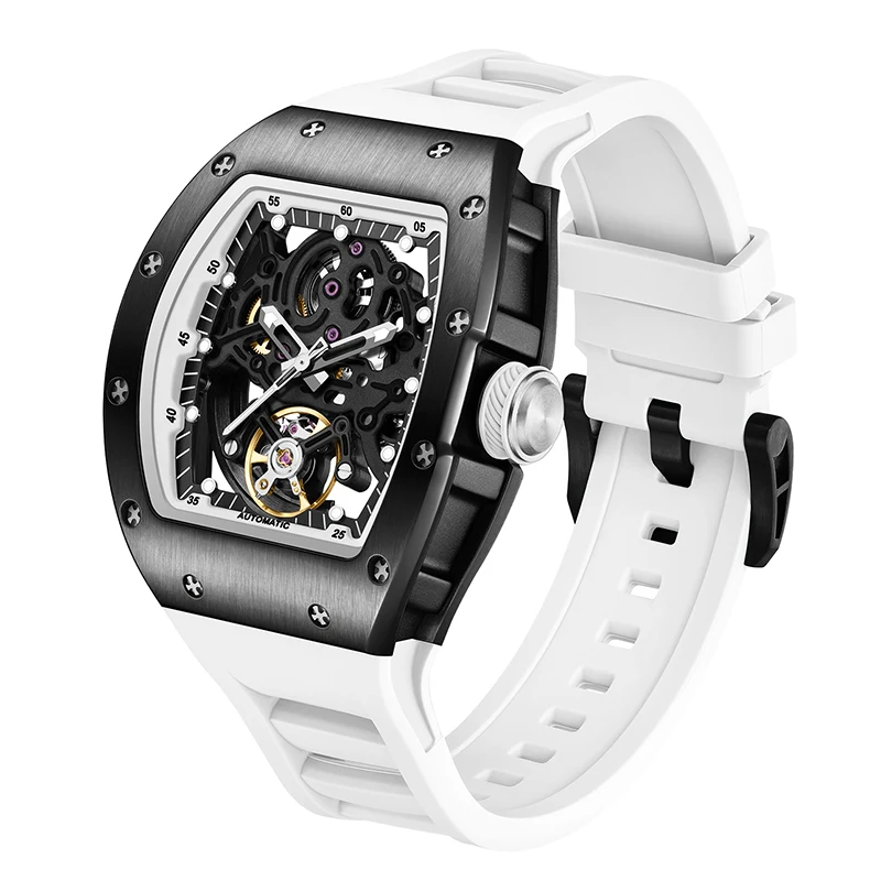 2026 автоматические многофункциональные повседневные часы со скелетом - Фотография_2