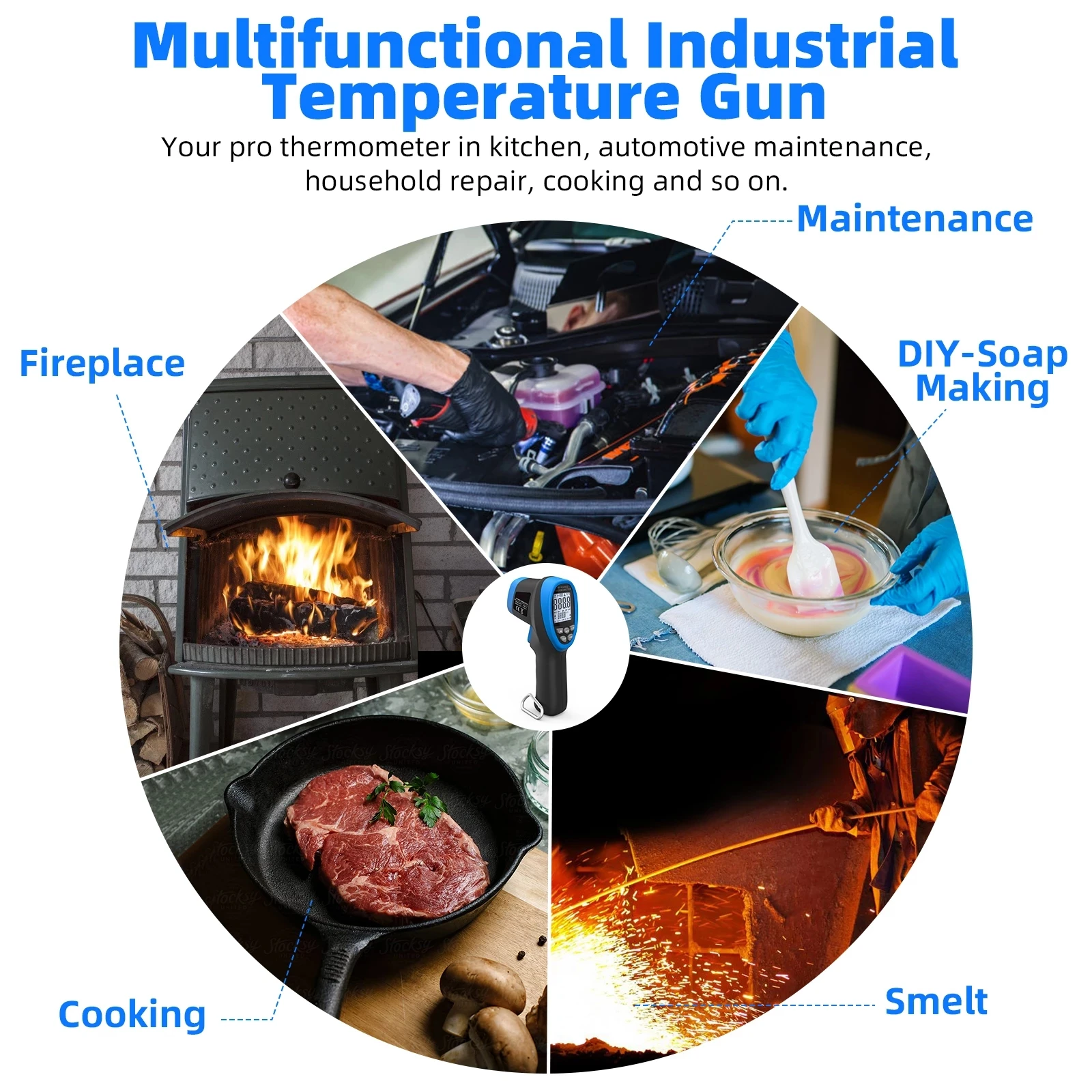 Цифровой инфракрасный термометр - Фотография_5