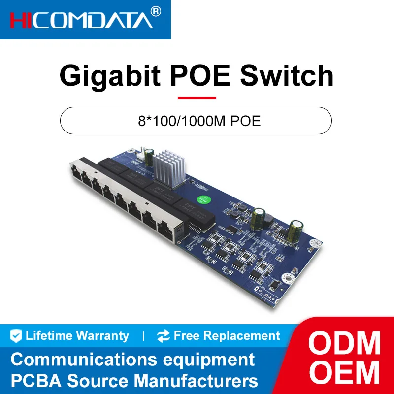 Коммутатор hicomdata poe гигабитный