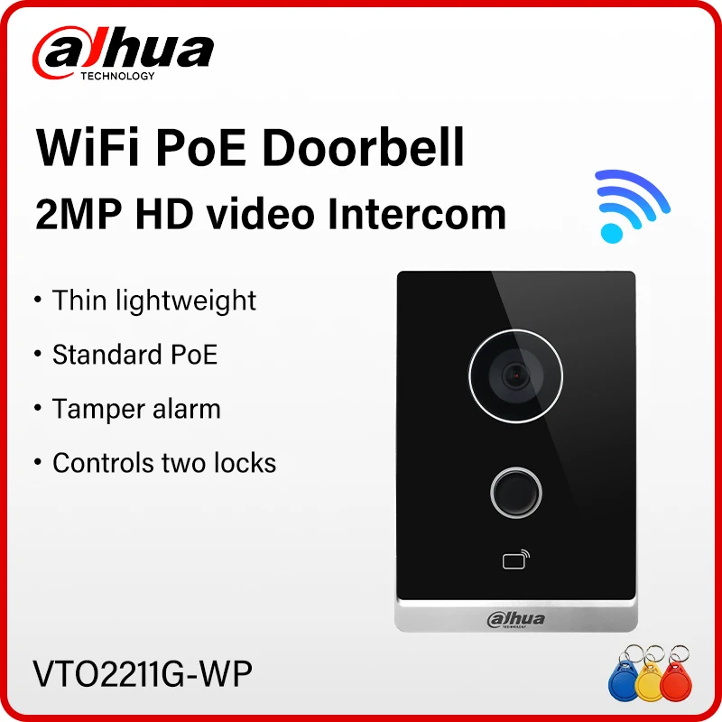 Dahua wifi poe 2mp видеодомофон