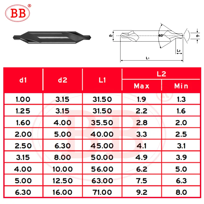 Центральное сверло bb из карбида и hss co m35 - Фотография_6