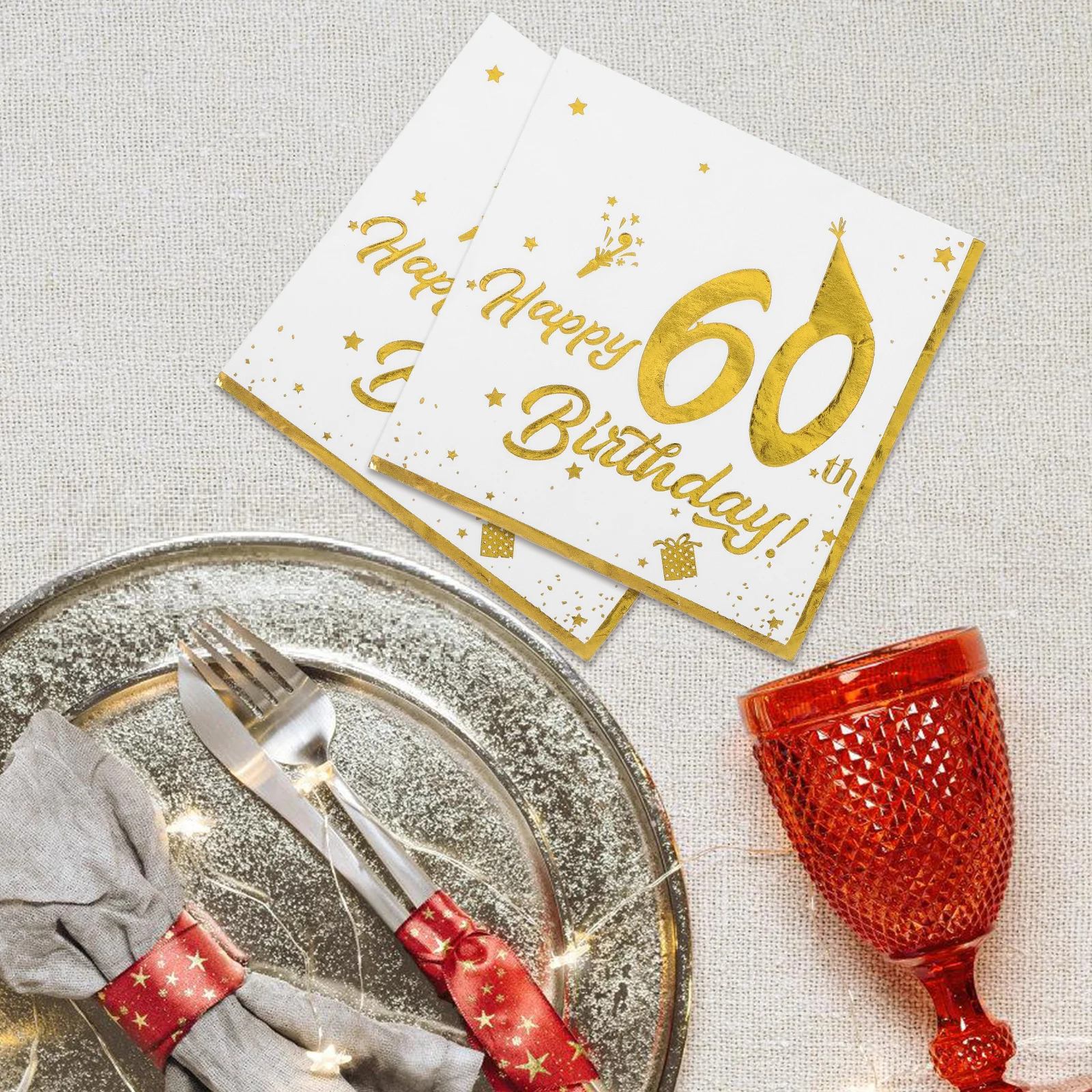 Салфетки на 60-летие из золотой фольги - Фотография_6