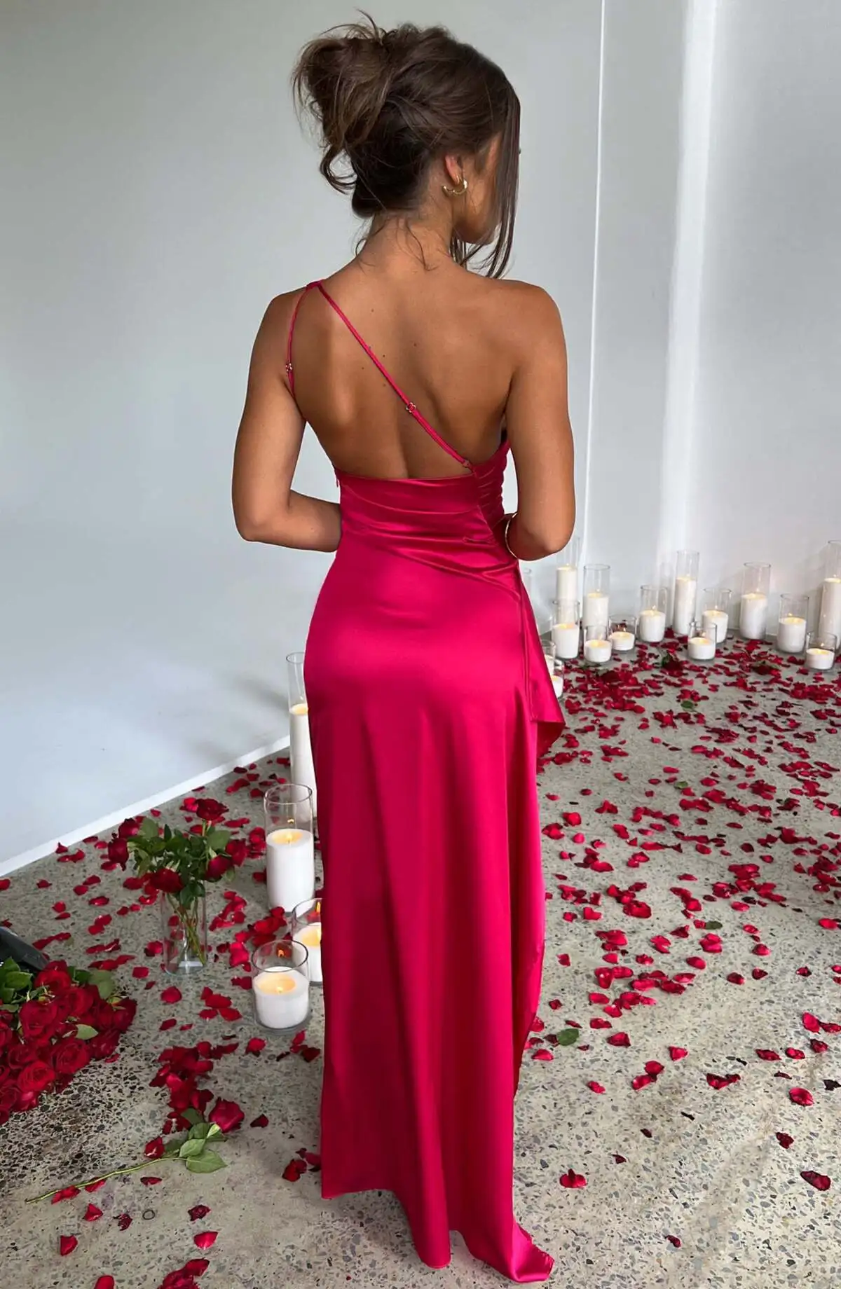 Новое женское атласное плиссированное - Фотография_4