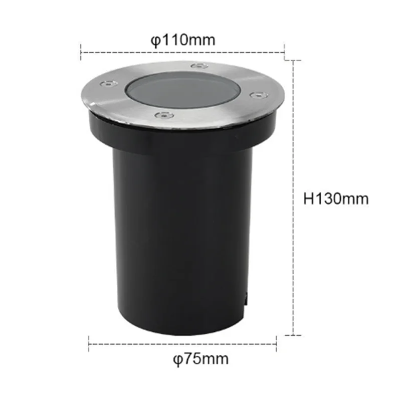 A25f-gu10 круглый корпус лампы для наружного точечного освещения - Фотография_6