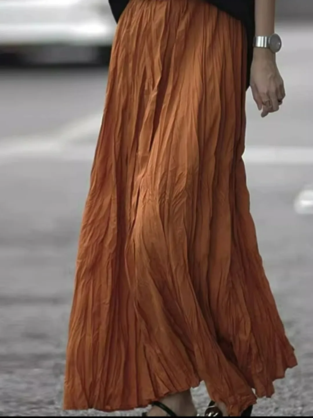 Весенне-осенняя нерегулярная плиссированная - Фотография_4