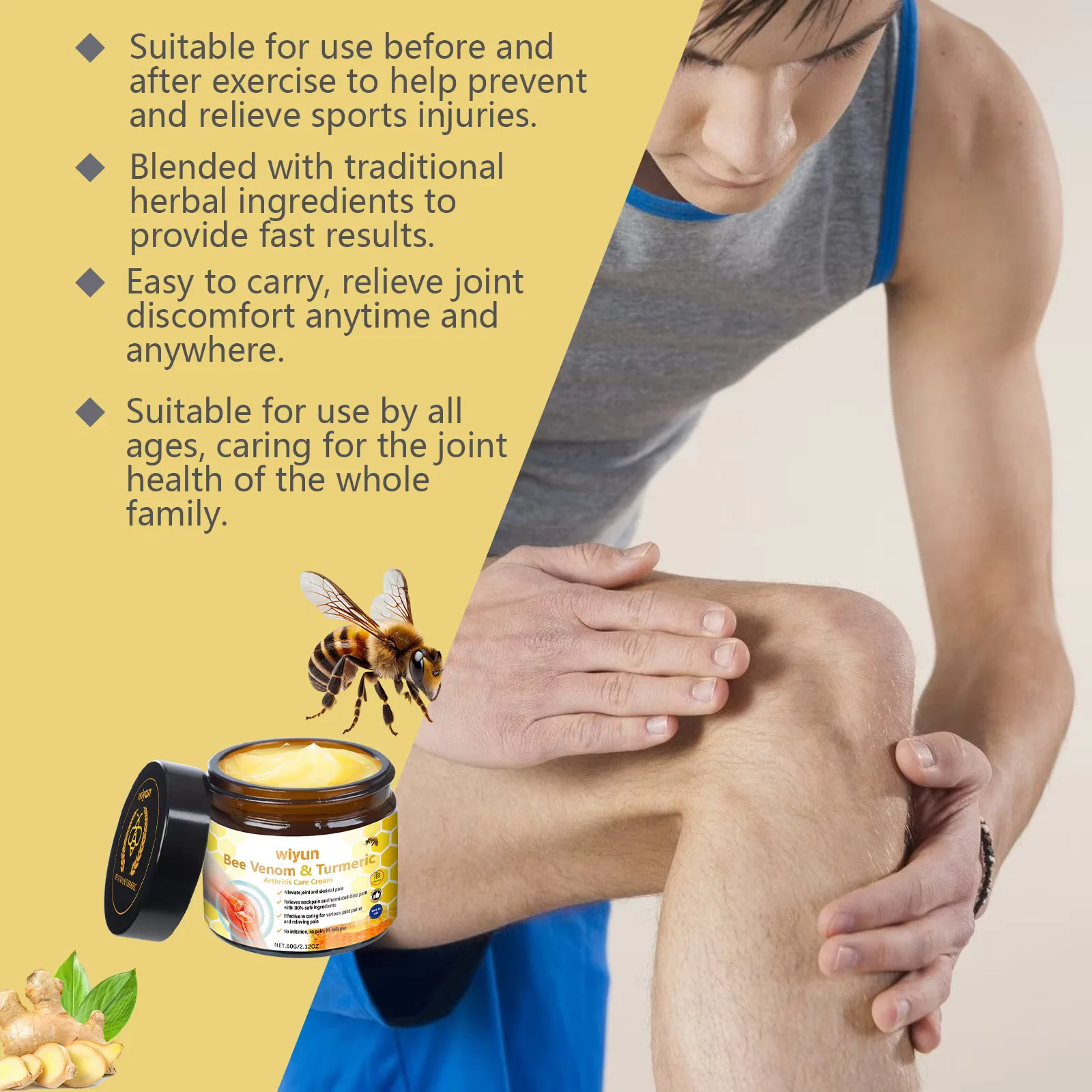 Крем для облегчения суставов с пчелиным ядом - Фотография_4