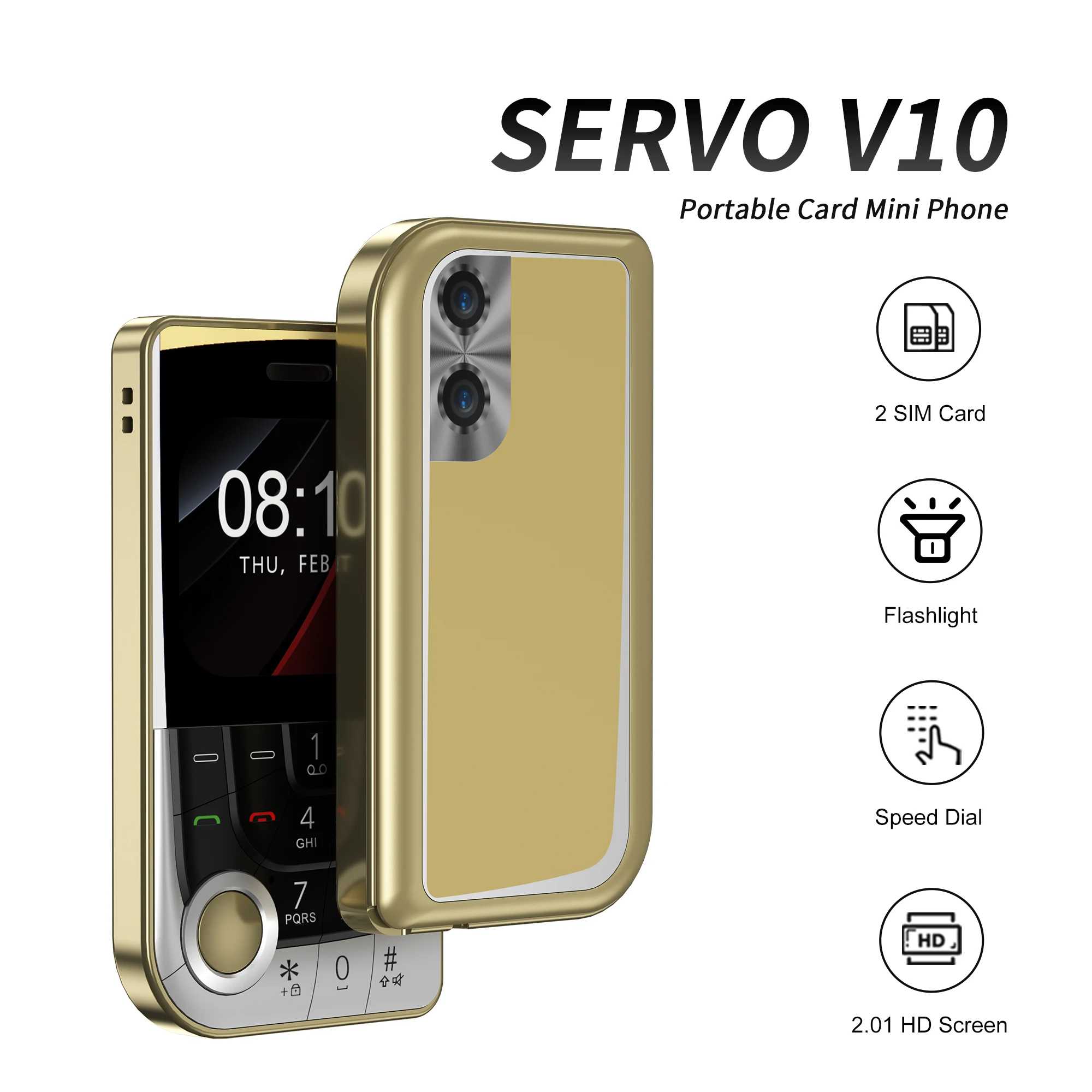 Servo v10 маленький сотовый телефон