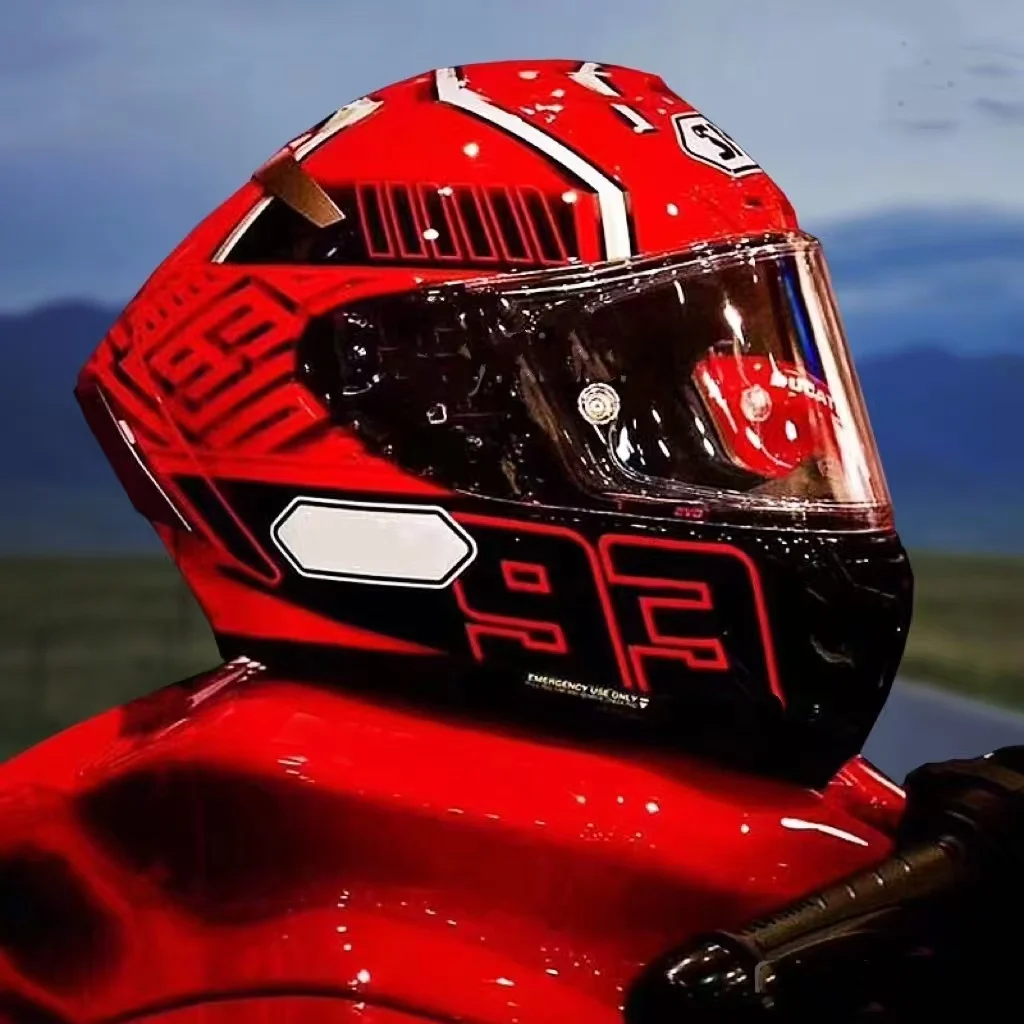 Полнолицевой мотоциклетный шлем x-14 x14 red