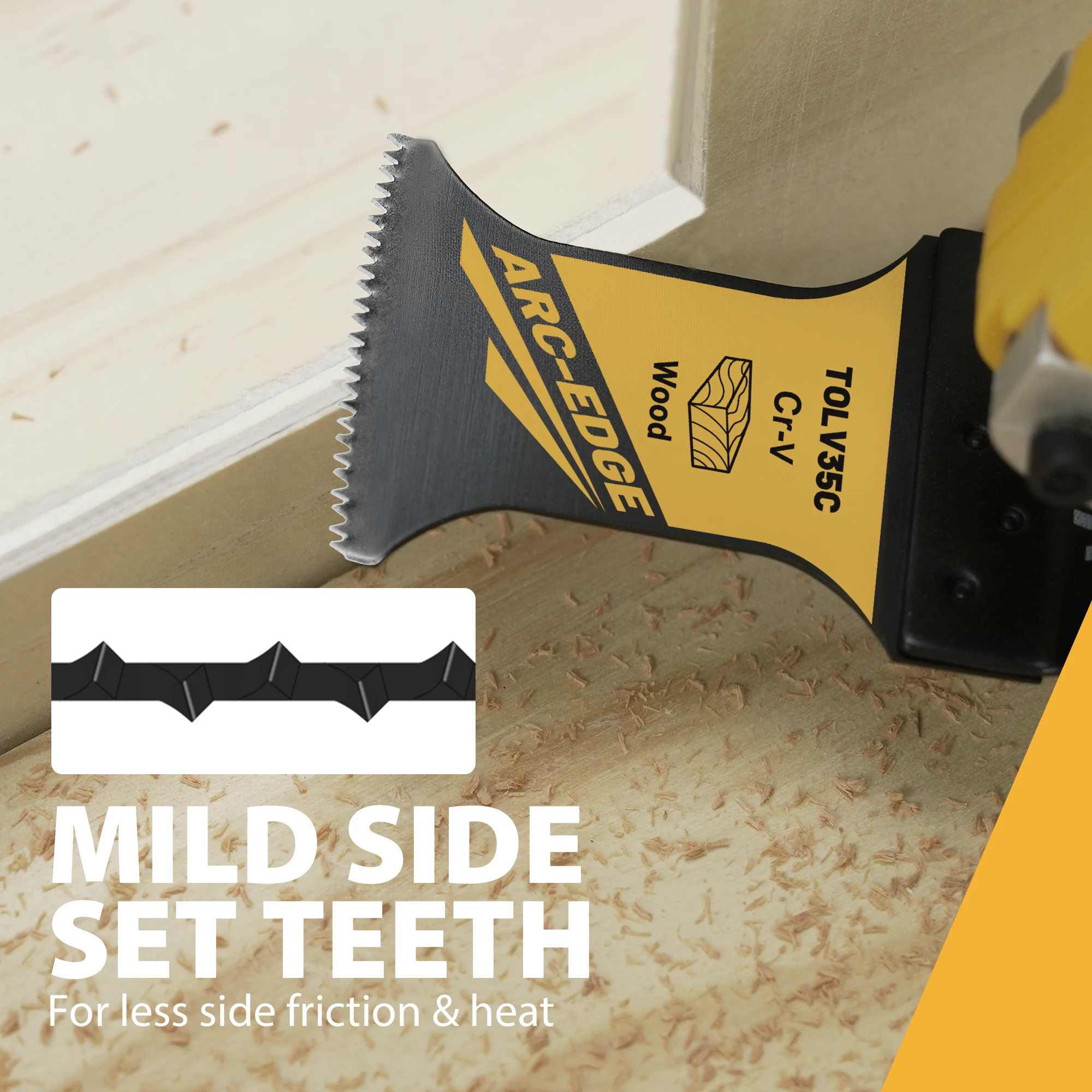 Набор осциллирующих пильных полотен с дуговой кромкой