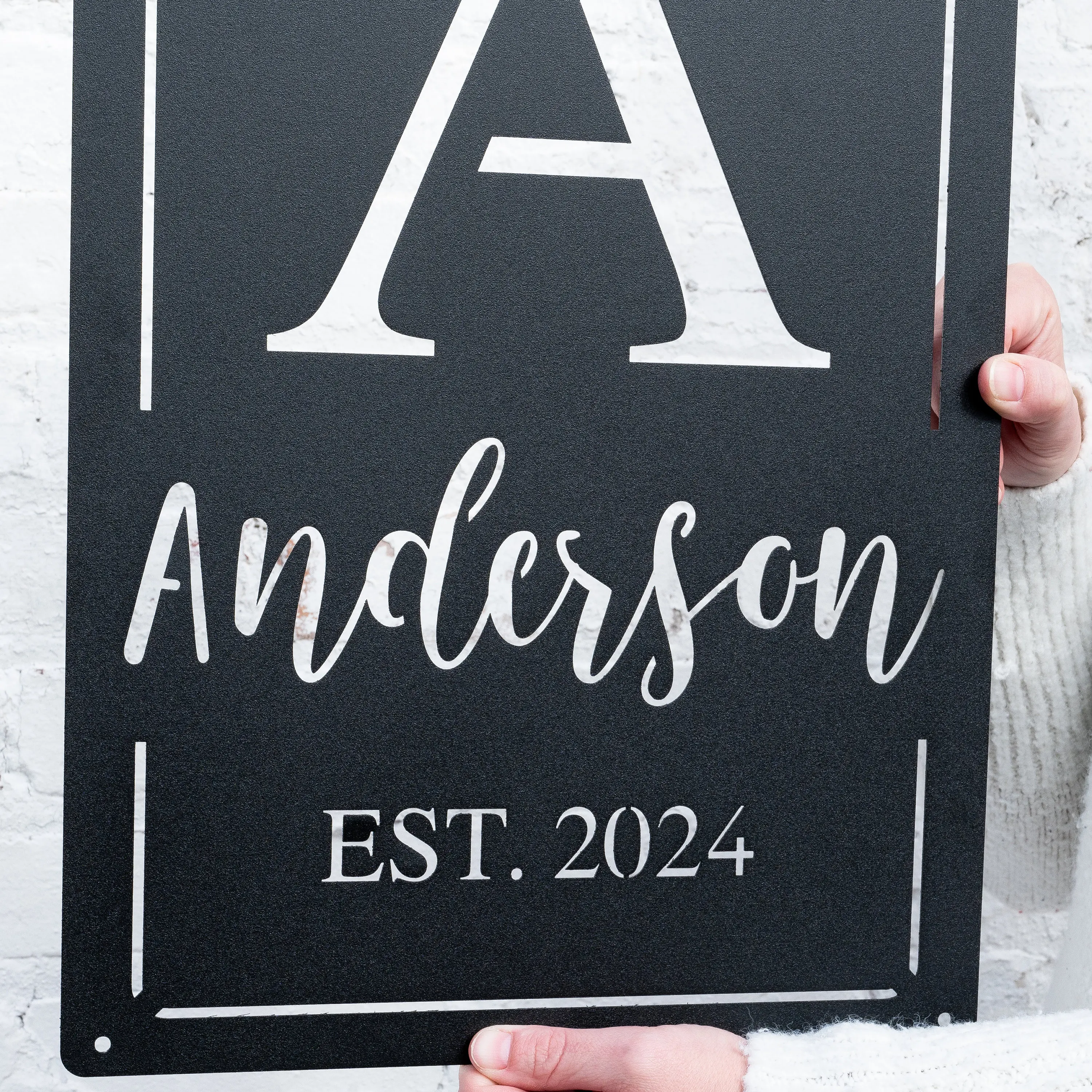 Metal letter monogram established - Фотография_2