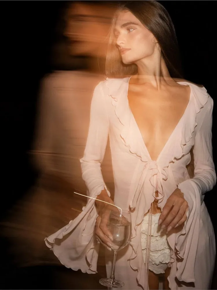 Сексуальная шифоновая туника с - Фотография_4