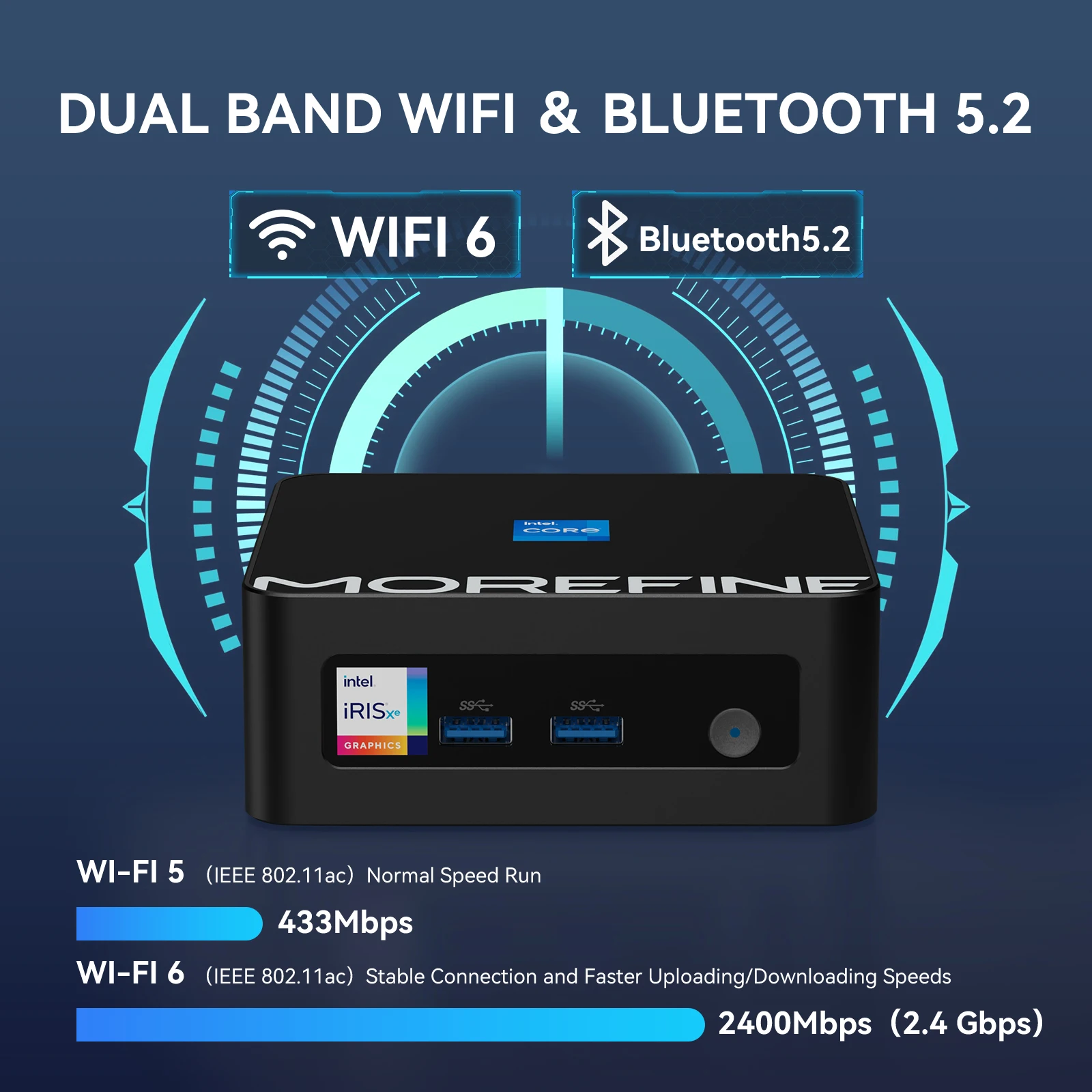 Morefine m9pro mini pc 12900hk - Фотография_3