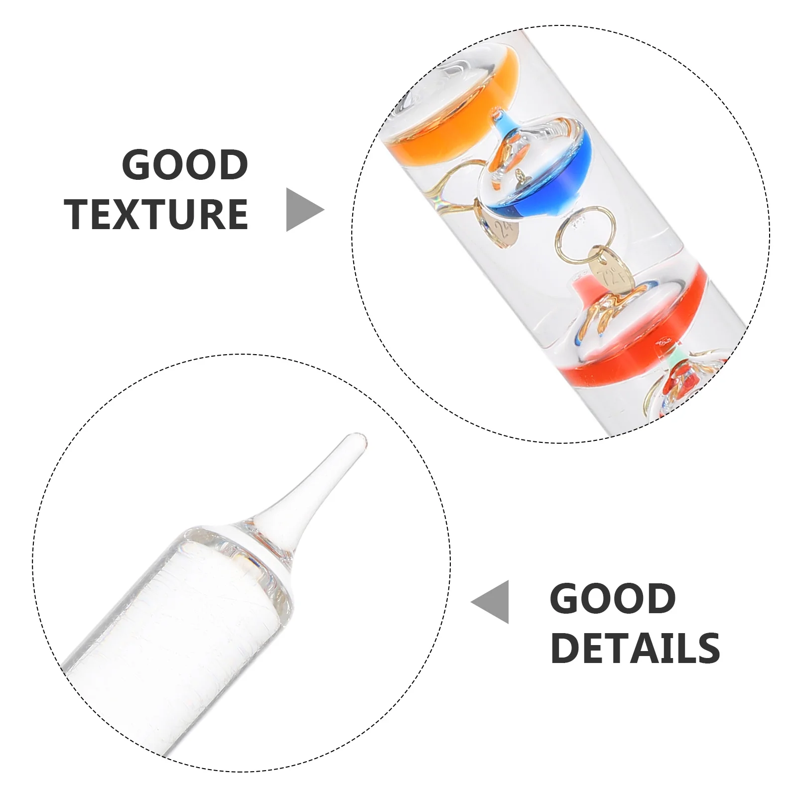 Galileo термометр стеклянный плавающий - Фотография_3