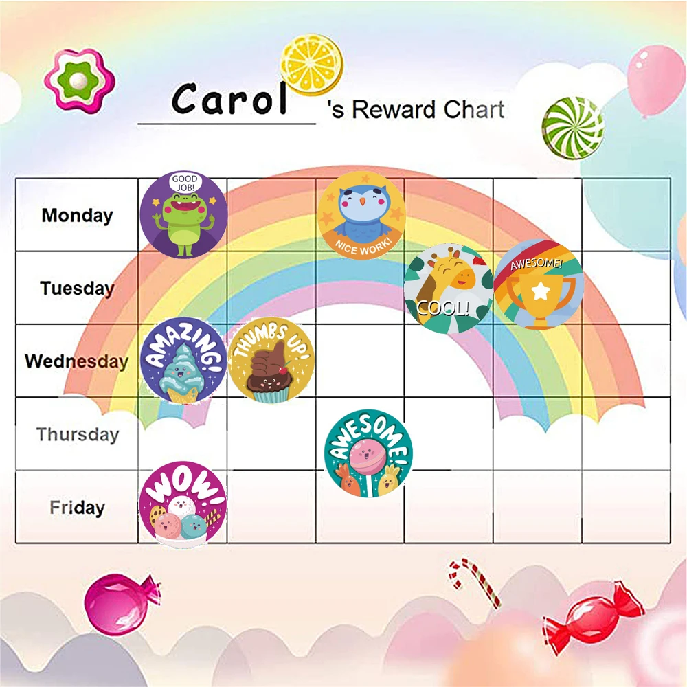 Милые наклейки с наградами для детей - Фотография_5