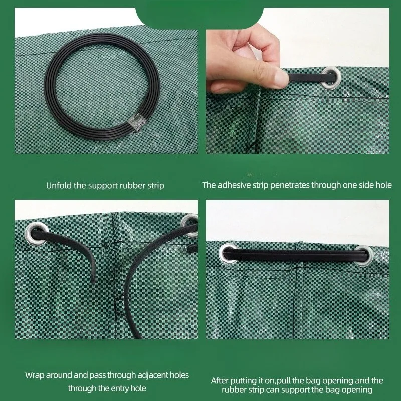 Открытый садовый мешок для хранения садовых мусора - Фотография_4