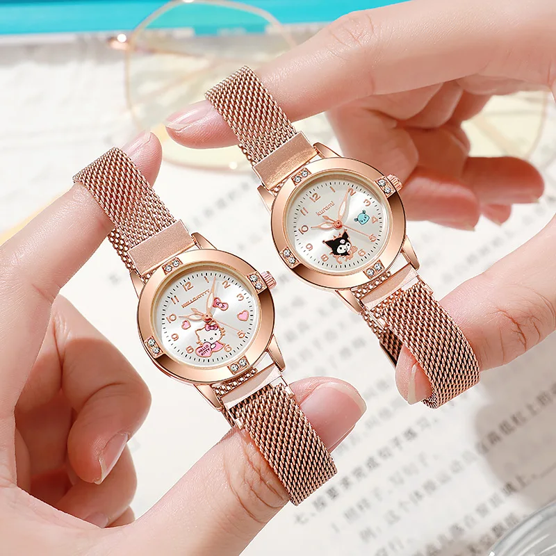 Модные часы hello kitty с бриллиантами - Фотография_5