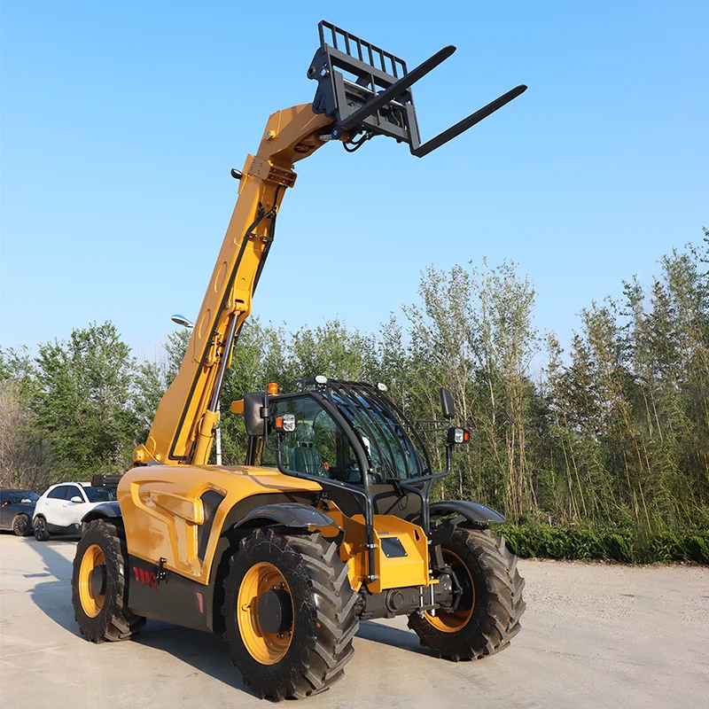 Высококачественный телескопический колесный погрузчик с 4wd boom - Фотография_2