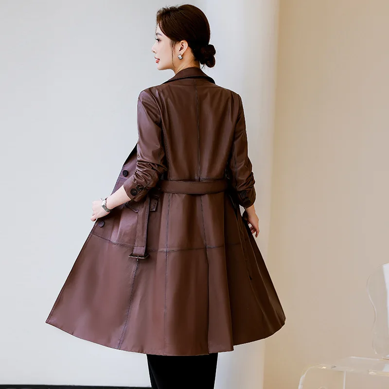 Женское пальто из натуральной кожи - Фотография_4