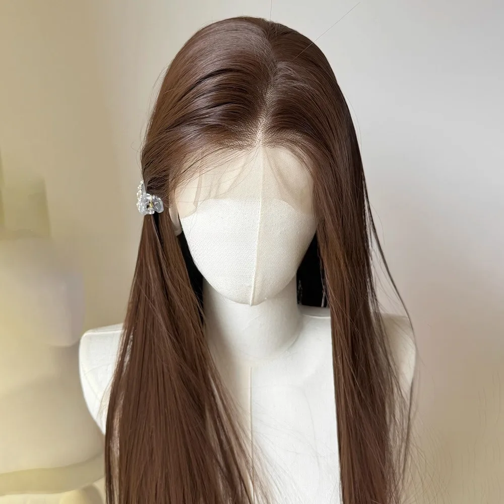 Черный парик 26 дюймов 13x4 парик - Фотография_6