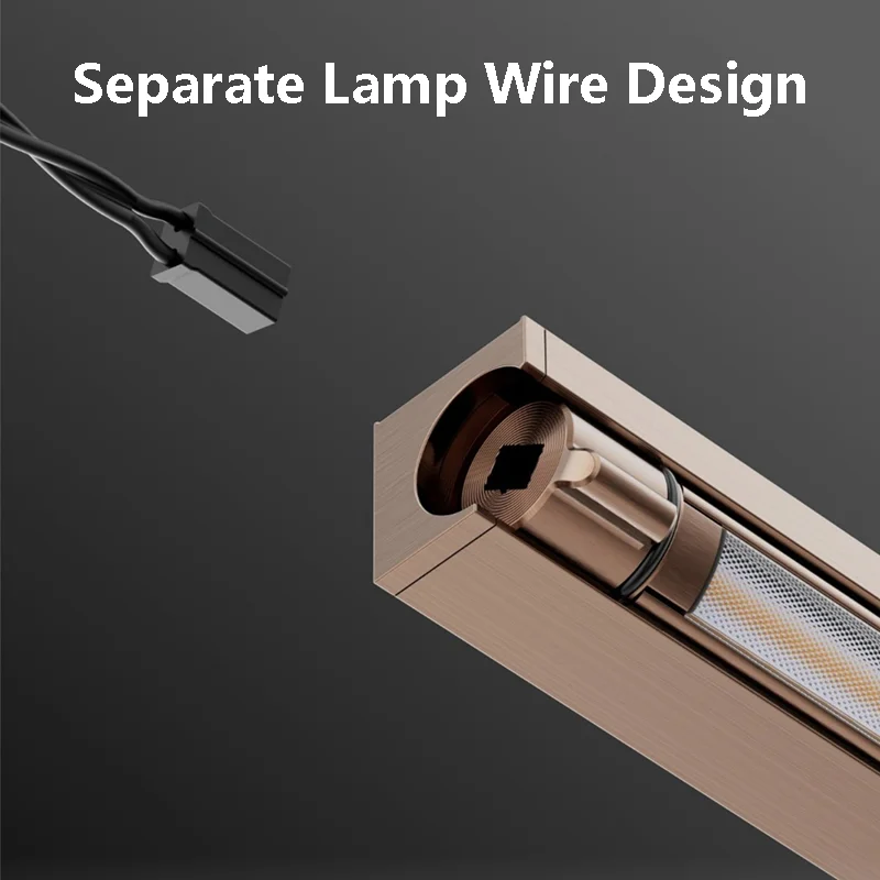 Вращающийся светильник для шкафа розового золота - Фотография_3